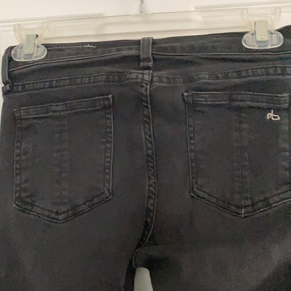 RAG & BONE BLACK SKINNY LEGGINGS JEANS SIZE 27 - Picture 3 of 10